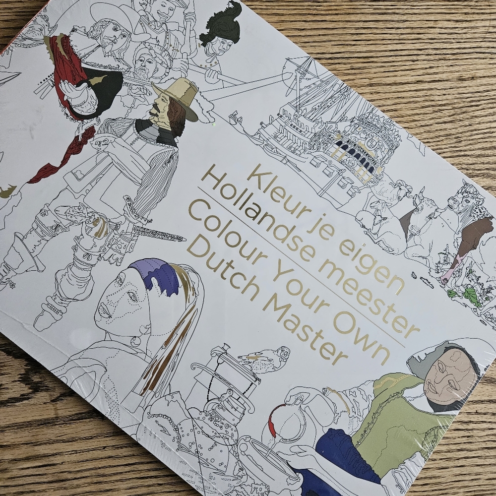 Coloring Book-Dutch Masters Unopened from Netherlands, Oversized